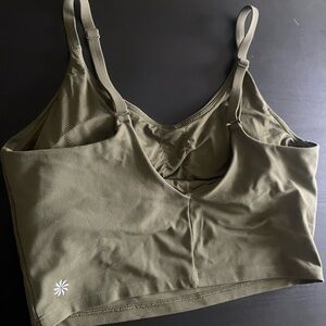 Athleta Elation Longline V-Neck Sports Bra—Womens Small